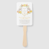 Reitpferd Rose Aquarellfarben Hochzeitsprogramm Fächer (Vorderseite)