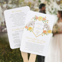 Reitpferd Rose Aquarellfarben Hochzeitsprogramm