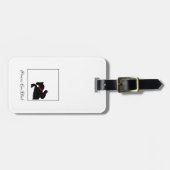 Reitpferd Rote Rosen Name des Reitreiters anzeigen Gepäckanhänger (Vorderseite horizontal)