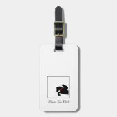 Reitpferd Rote Rosen Name des Reitreiters anzeigen Gepäckanhänger (Vorderseite vertikal)