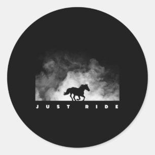 Reitpferd Runder Aufkleber