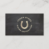 Reitpferd Rustikale Visitenkarte (Vorderseite)