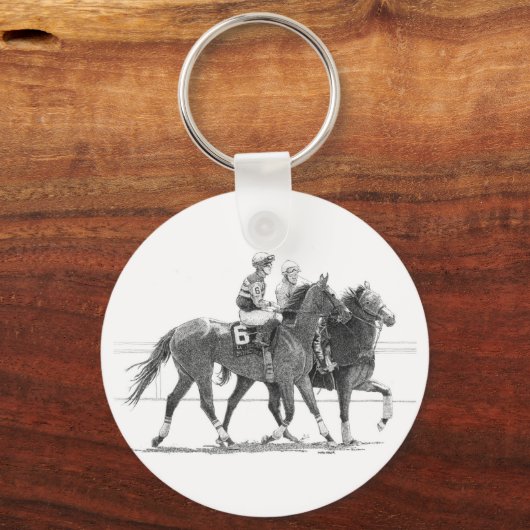 Reitpferd-Schlüsselanhänger Schlüsselanhänger (Vorderseite)