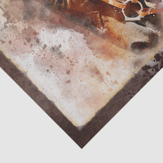 Reitpferd Seidenpapier (Ausschnitt)