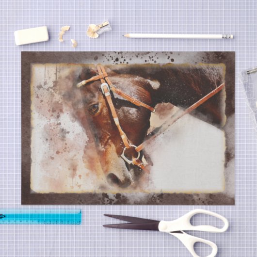 Reitpferd Seidenpapier (Handwerk)