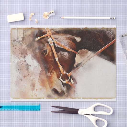 Reitpferd Seidenpapier (Handwerk)