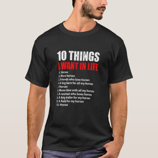 Reitpferd T-Shirt (Vorderseite)