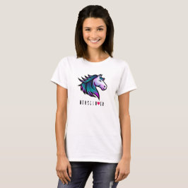 Reitpferd T - Shirt - Indigomane mit Herz-Touch