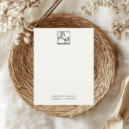 Reitpferd vom Schreibtisch des Individuellen Namen Mitteilungskarte