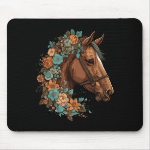 Reitpferd Western Cowgirl Horsebac Mousepad