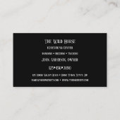 Reitpferde - Ausbildungszentrum Business Card Visitenkarte (Rückseite)