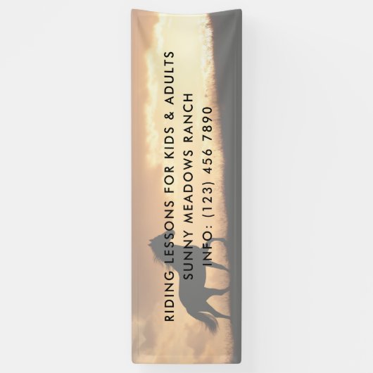 Reitpferde Banner (Vertikal)