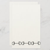 Reitpferde Bits Briefpapier (Vorne/Hinten)