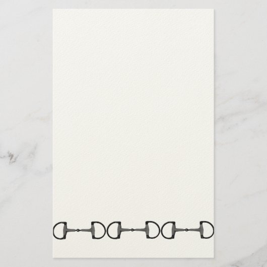 Reitpferde Bits Briefpapier (Vorderseite)