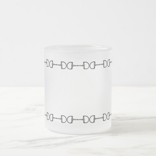 Reitpferde Bits Mattglastasse (Mittel)