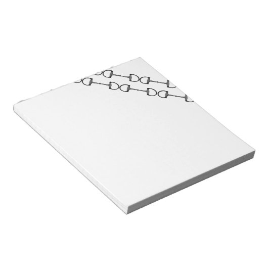 Reitpferde Bits Notizblock (angewinkelt)
