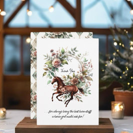 Reitpferde Blume Einladung