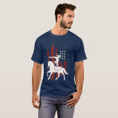 Reitpferde der US-Flagge - Pferde I Vault T-Shirt (Vorne ganz)
