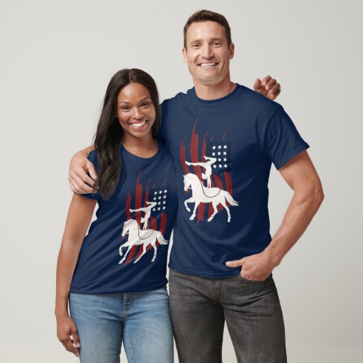 Reitpferde der US-Flagge - Pferde I Vault T-Shirt (Unisex)