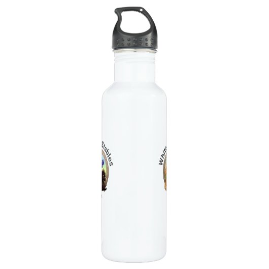 Reitpferde Edelstahlflasche (Rückseite)