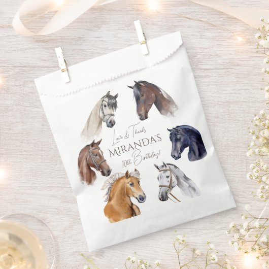 Reitpferde Geschenktütchen (Ausgeschnitten)