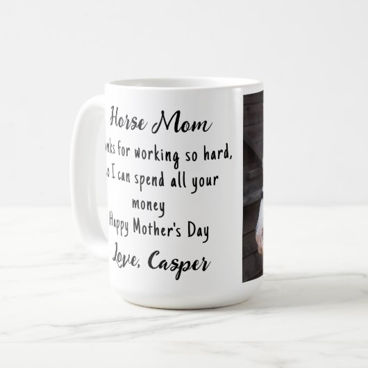 Reitpferde im Foto Kaffeetasse (Vorderseite Links)