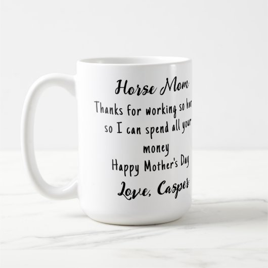 Reitpferde im Foto Kaffeetasse (Links)