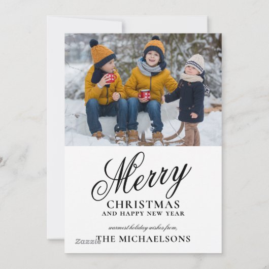 Reitpferde im Schnee Feiertagskarte (Rückseite)