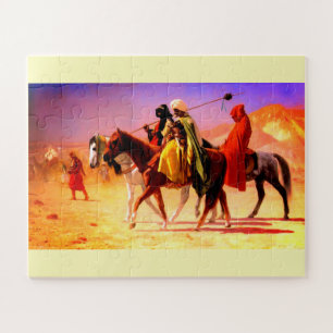 Reitpferde in der Wüste Puzzle