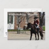 Reitpferde in Kolonial-Williamsburg Postkarte (Vorne/Hinten)