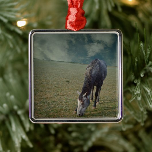 Reitpferde in Paddock Ornament Aus Metall (Baum)