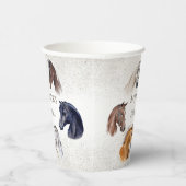 Reitpferde Pappbecher (Rechts)