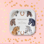 Reitpferde Pappteller