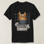 Reitpferde Polizei Mugshot Pferderücken Ri T-Shirt (Design vorne)