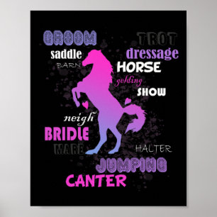 Reitpferde Poster
