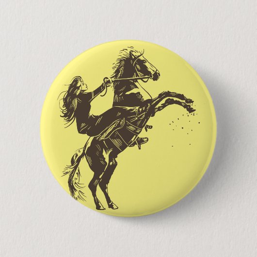 Reitpferde - Reiten Button (Vorderseite)
