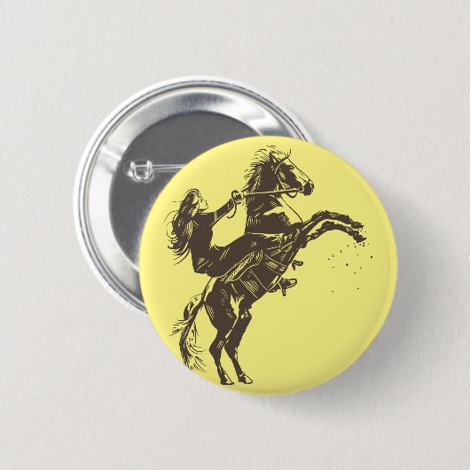 Reitpferde - Reiten Button (Vorne & Hinten)