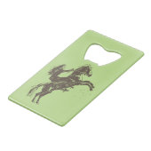 Reitpferde - Reiten Geldbeutel Flaschenöffner (Vorderseite Schrägansicht)
