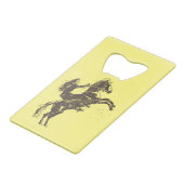 Reitpferde - Reiten Geldbeutel Flaschenöffner (Rückseite Schrägansicht)
