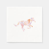 Reitpferde Reitpferde Racing Stable Gift Serviette (Vorderseite)