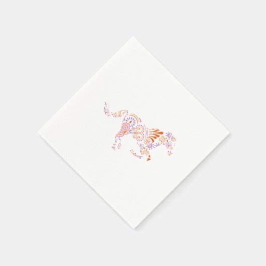 Reitpferde Reitpferde Racing Stable Gift Serviette (Ecke)