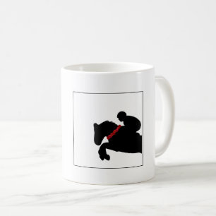 Reitpferde Rote Rosen Derby Kaffeetasse