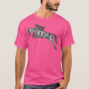 Reitpferde rund um Typografie Reitpferd Ri T-Shirt