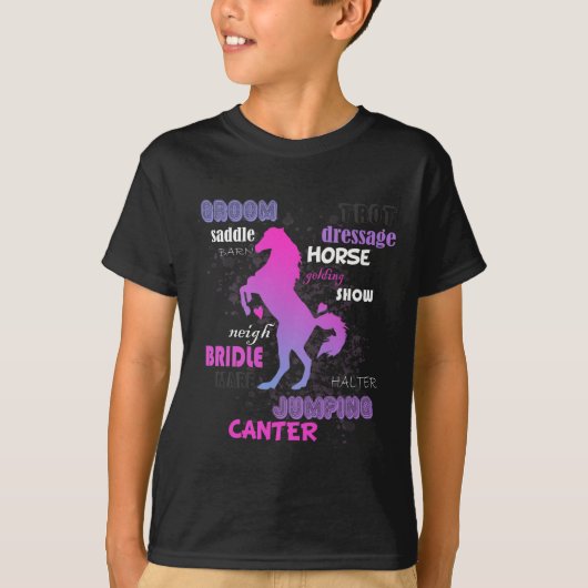 Reitpferde T-Shirt (Vorderseite)