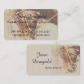 Reitpferde - Trainingskarte Visitenkarte (Vorne/Hinten)