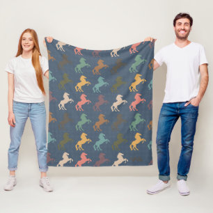 Reitpferde Vintag Fleecedecke