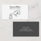 Reitpferde Visitenkarte (Vorne/Hinten)