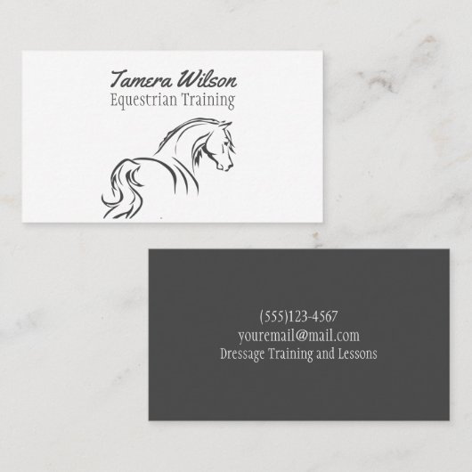 Reitpferde Visitenkarte (Vorne/Hinten)