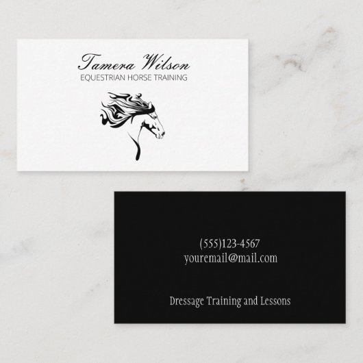 Reitpferde Visitenkarte (Vorne/Hinten)