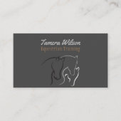 Reitpferde Visitenkarte (Vorderseite)